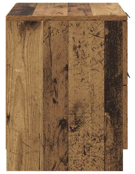 Éjjeliszekrény fiókkal 2 pcs Régi fa 45 x 39 x 50 cm Faanyag