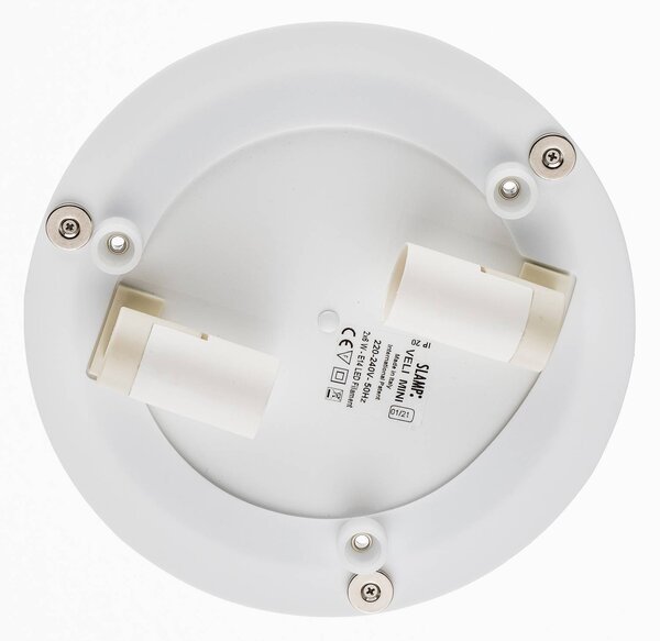 Slamp Veli Foliage Mini fali világítás, Ø 36 cm, dimmelhető, Fehér / opál, Nappali / Étkező, Műanyag, Dizájn