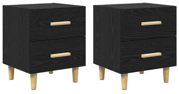 Ágyat tartó szekrény 2 pcs Musta tammi 40 x 35 x 47.5 cm