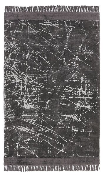 Szőnyeg HANLI Sötétszürke 140 x 200 cm Viszkóz