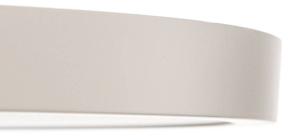 ORION Ultra lapos LED mennyezeti lámpa Lero Ø 40 cm, dimmelhető, Fehér / opál, Nappali / Étkező, Alumínium, Modern