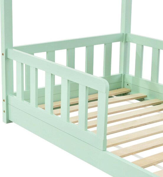 Marli gyerekágy leesésgátlóval matrac nélkül 80x160 cm menta 28484