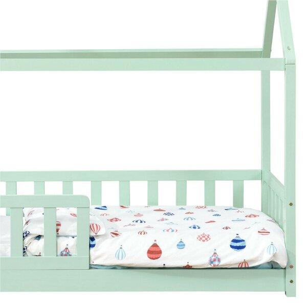 Marli gyerekágy leesésgátlóval matrac nélkül 80x160 cm menta 28484