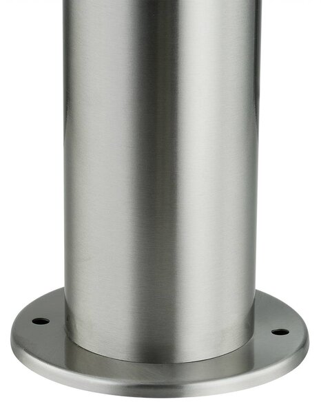 Lindby Statius talapzati lámpa, ezüst, rozsdamentes acél, érzékelő, 45 cm, Króm / ezüst, Rozsdamentes acél, Modern