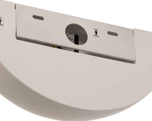 Lindby fali lámpa Pascali, magasság 13 cm, fehér, vakolat, dimmelhető, Fehér / opál, Nappali / Étkező, Gipsz / agyag, Modern
