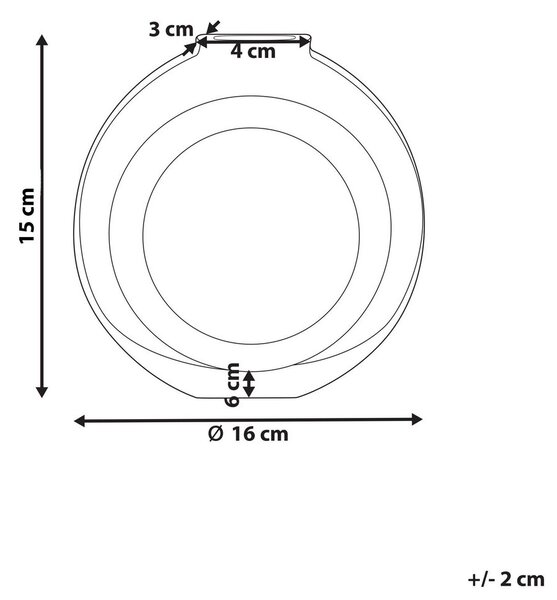 Virágtartó váza KAPELI Üveg 15 cm Türkiz