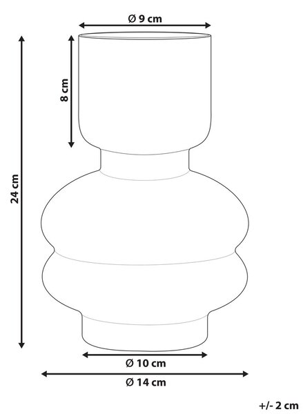 Virágtartó váza RODIA Üveg 24 cm Lila