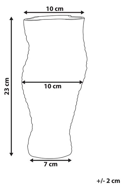 Virágtartó váza ELATOS Üveg 23 cm Átlátszó