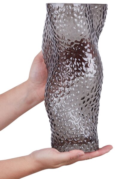 Virágtartó váza DYTIKO Üveg 31 cm Szürke