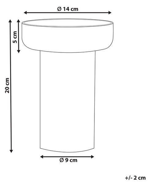 Virágtartó váza PLATANIA Üveg 20 cm Narancssárga
