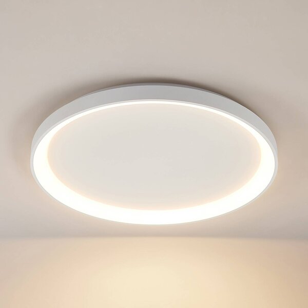 Arcchio Vivy LED mennyezeti világítás, Ø 58 cm, fehér, fém, dimmelhető, Fehér / opál, Konyha, fém, Modern
