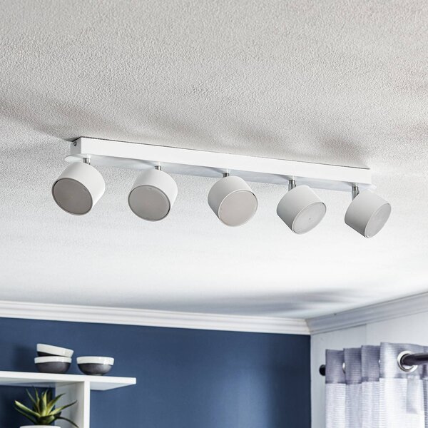 Eko-Light Cloudy mennyezeti spotlámpa, 5 izzós, fehér, dimmelhető, Fehér / opál, Nappali / Étkező, fém, Modern