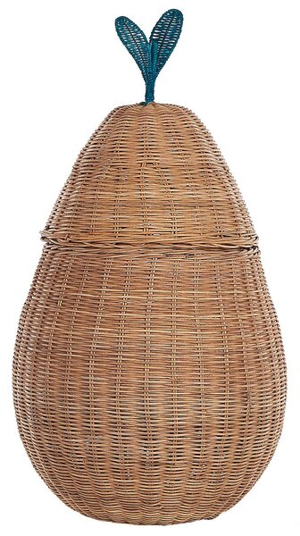 Gyerekkosár Körte VAGSOY Rattan Természetes