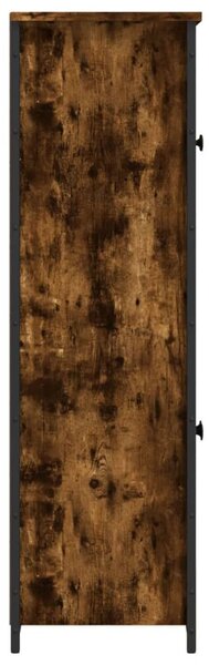 Füstös tölgy színű szerelt fa magasszekrény 62 x 32 x 106,5 cm