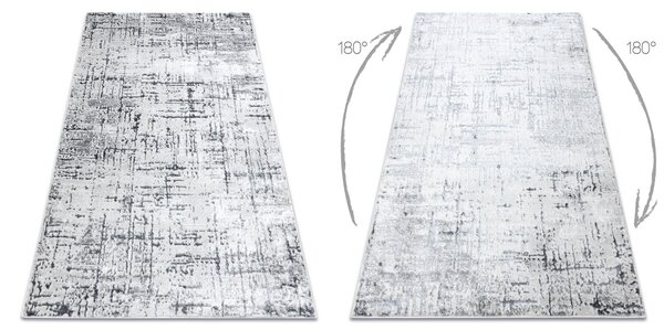 Modern MEFE szőnyeg 8722 Vonalak vintage - Structural két szintű gyapjú szürke / fehér