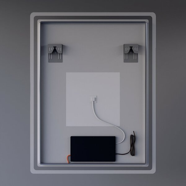 Álló fürdőszobai LED tükör 70x90cm | Gesztusvezérlés - Páramentesítő - Fényerő és színhőmérséklet szabályozás | Welland Type20V