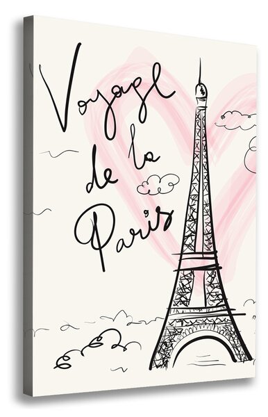 Fénykép vászon Párizsi eiffel-torony