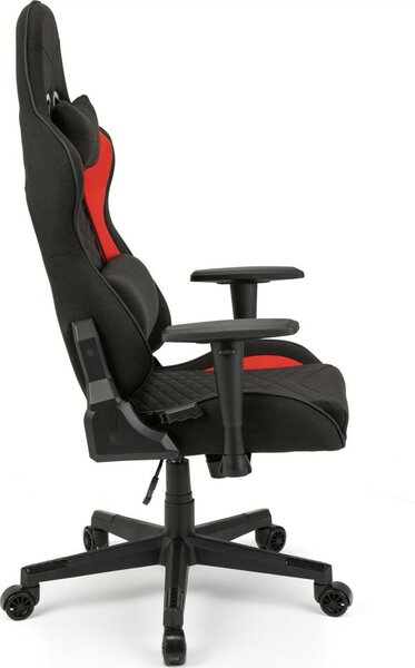 Gamer szék SENSE7 Spellcaster szövet fotel, fekete-piros