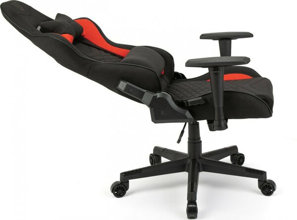 Gamer szék SENSE7 Spellcaster szövet fotel, fekete-piros