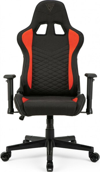 Gamer szék SENSE7 Spellcaster szövet fotel, fekete-piros