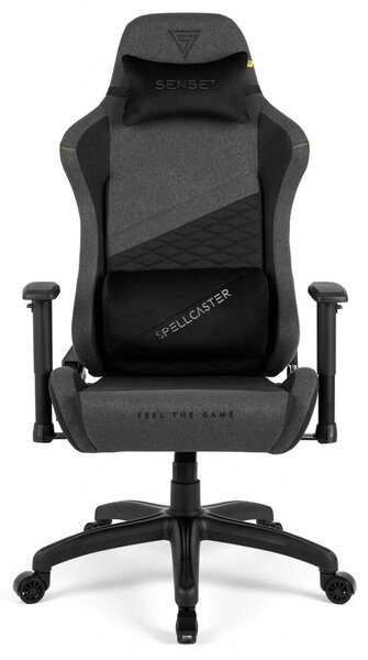 Gamer szék SENSE7 Spellcaster szövet fotel Senshi Edition XL szürke