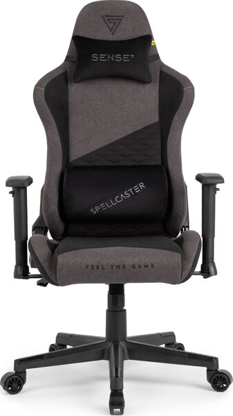 Gamer szék SENSE7 Spellcaster szövet fotel Senshi Edition szürke