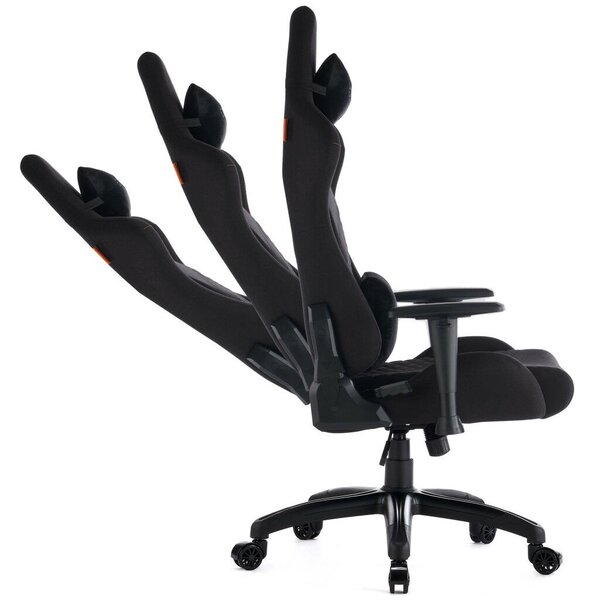 Gamer szék SENSE7 Spellcaster Senshi Edition nagy méret XL fotel, fekete szövet