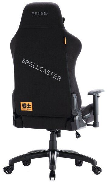 Gamer szék SENSE7 Spellcaster Senshi Edition nagy méret XL fotel, fekete szövet