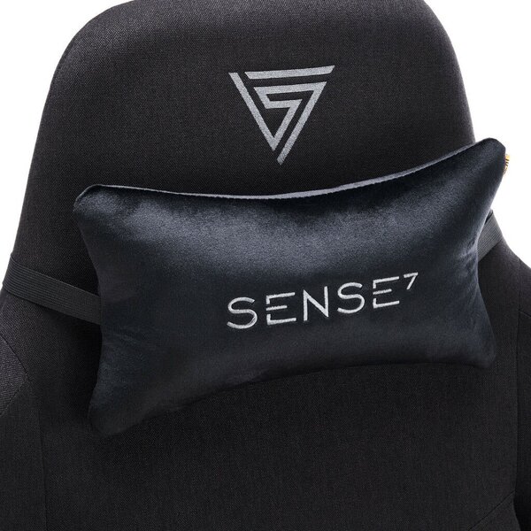 Gamer szék SENSE7 Spellcaster Senshi Edition nagy méret XL fotel, fekete szövet