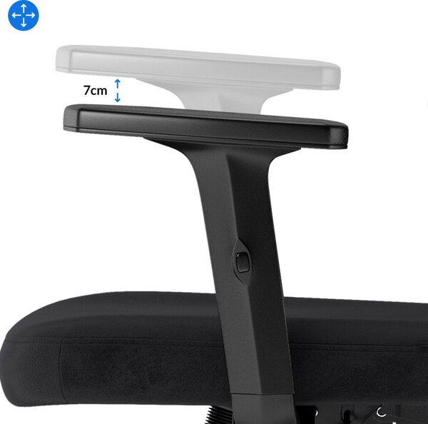 SENSE7 Veno ergonomikus irodai forgószék fekete