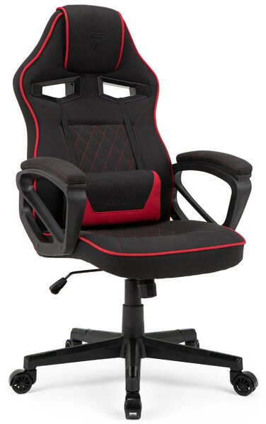 Gamer szék SENSE7 Knight, fekete és piros