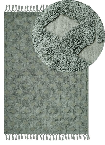 Szőnyeg KARS Zöld 140 x 200 cm Pamut