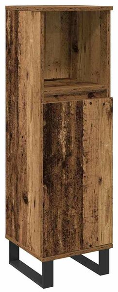 Fürdőszoba bútor szett 3 pcs Barna 30 x 30 x 180 cm Faanyag
