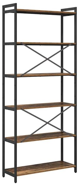 VidaXL Könyvespolc Régi fa 80 x 30 x 189,5 cm Faanyag