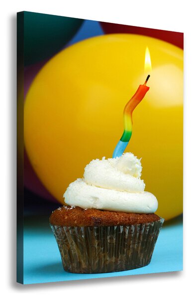 Feszített vászonkép Születésnapját cupcake