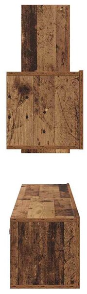 TV szekrény garnitúra 4 pcs Régi fa 30.5 x 30 x 90 cm Faanyag