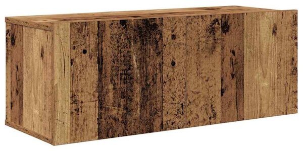 TV szekrény garnitúra 4 pcs Régi fa 30.5 x 30 x 90 cm Faanyag