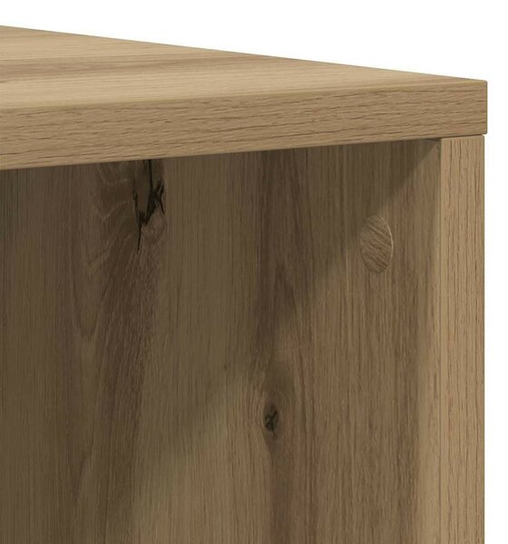 TV szekrény 4 pcs kézműves tölgy 37 x 35 x 107.5 cm Műanyag Fa