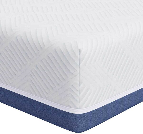 Matrac Fehér és kék 200 x 200 cm Hab