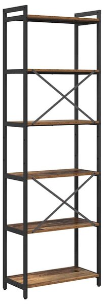VidaXL Könyvespolc Régi fa 60 x 30 x 189,5 cm Faanyag