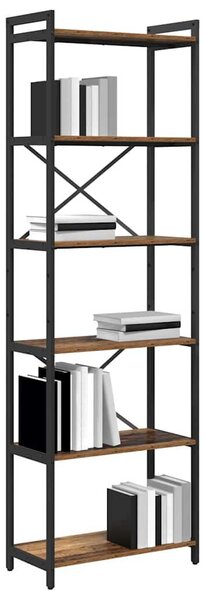 VidaXL Könyvespolc Régi fa 60 x 30 x 189,5 cm Faanyag