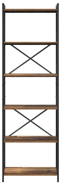VidaXL Könyvespolc Régi fa 60 x 30 x 189,5 cm Faanyag
