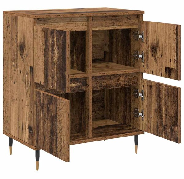 Oldalszekrények 2 pcs Régi fa 120 x 35 x 70 cm Faanyag