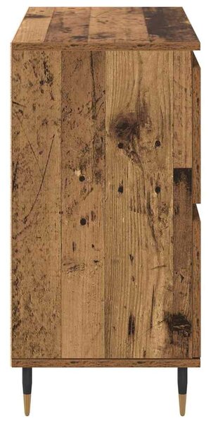 Oldalszekrények 2 pcs Régi fa 120 x 35 x 70 cm Faanyag