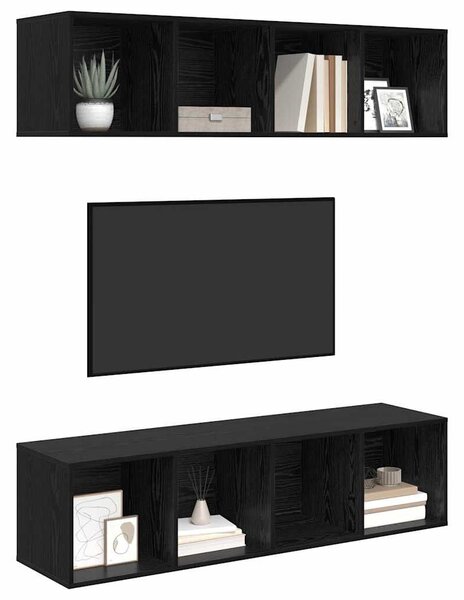 TV szekrény garnitúra 2 pcs Musta tammi 37 x 37 x 142.5 cm