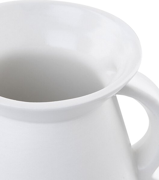 Virágtartó váza KOROPI Kerámia 19 cm Fehér