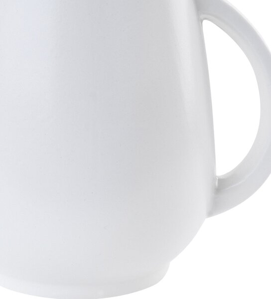 Virágtartó váza KOROPI Kerámia 19 cm Fehér