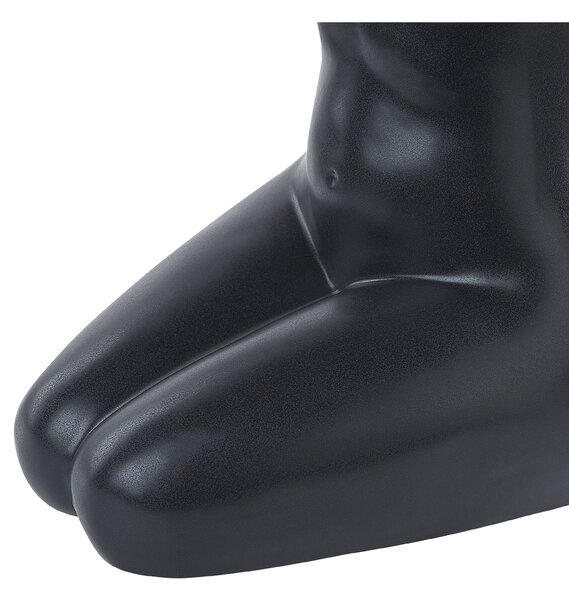 Virágtartó váza PYRGOS Kerámia 22 cm Fekete