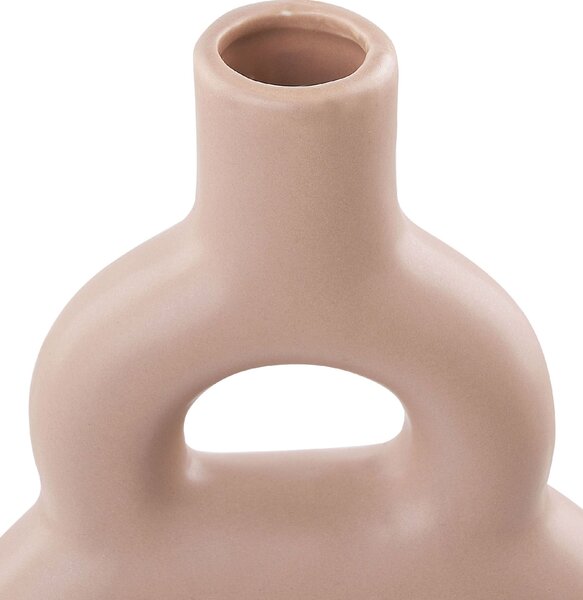 Virágtartó váza KOZANI Kerámia 28 cm Homokbézs