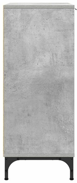 Széf fiókkal Beton szürke 89.5 x 33 x 82 cm Faanyag